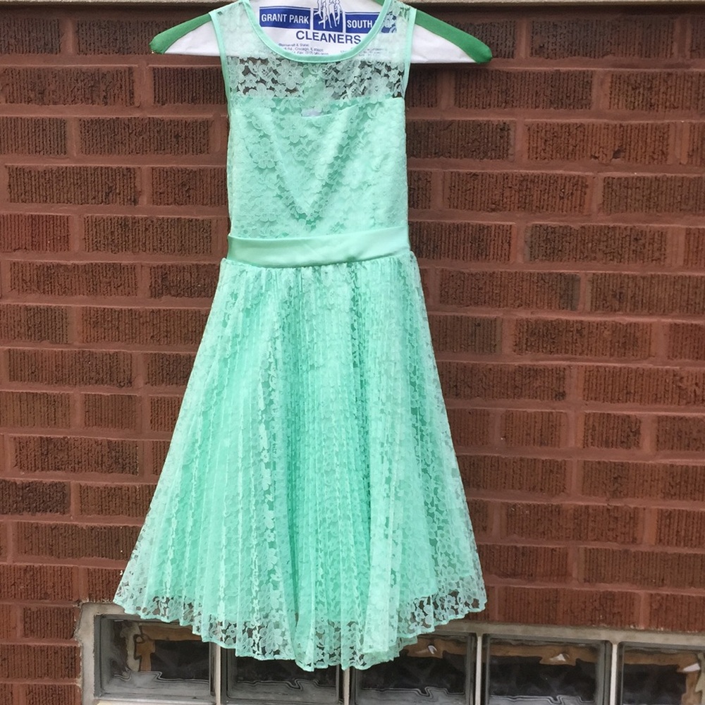 Mint green dress